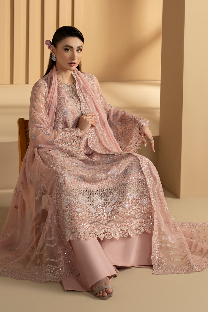 Lavish Premium | Purkashish Formals | Blush Rose - Formal Dress - available at Maria Faisal in UK and USA.