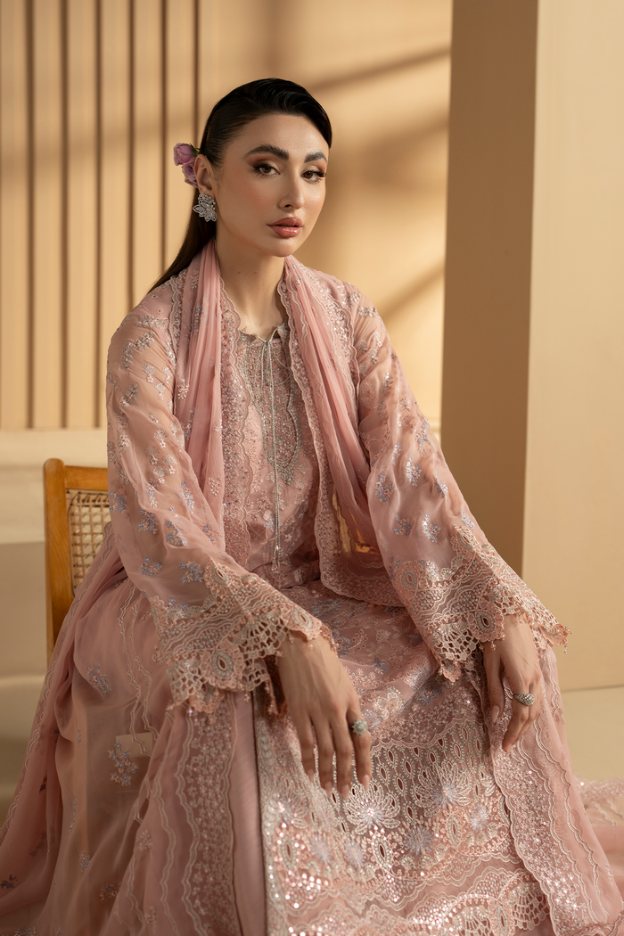 Lavish Premium | Purkashish Formals | Blush Rose - Formal Dress - available at Maria Faisal in UK and USA.