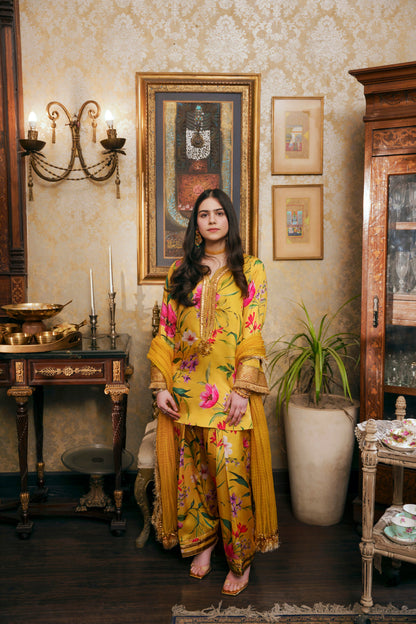 Nilofer Shahid | Saheliyan | Aaiza - Luxury Dress - available at Maria Faisal in UK and USA.
