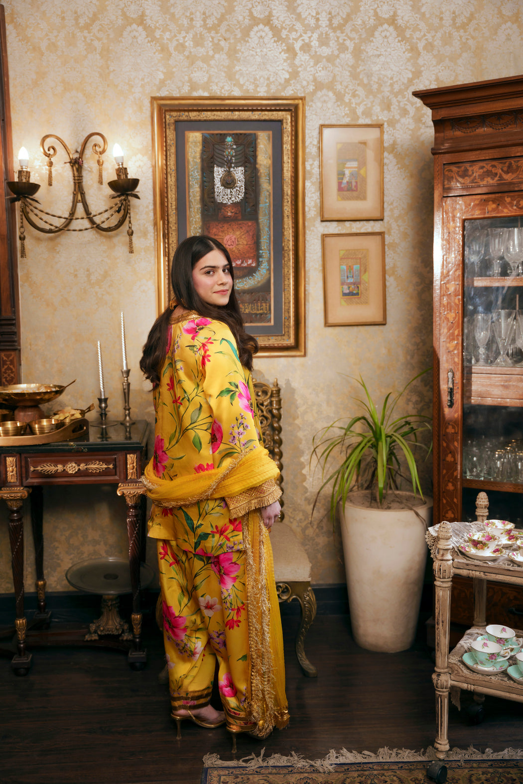 Nilofer Shahid | Saheliyan | Aaiza - Luxury Dress - available at Maria Faisal in UK and USA.