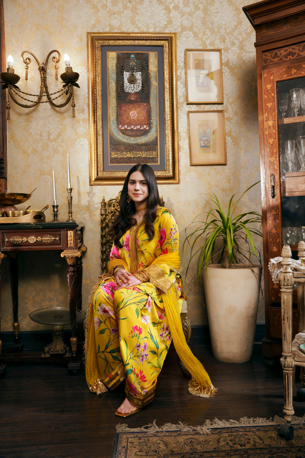 Nilofer Shahid | Saheliyan | Aaiza - Luxury Dress - available at Maria Faisal in UK and USA.