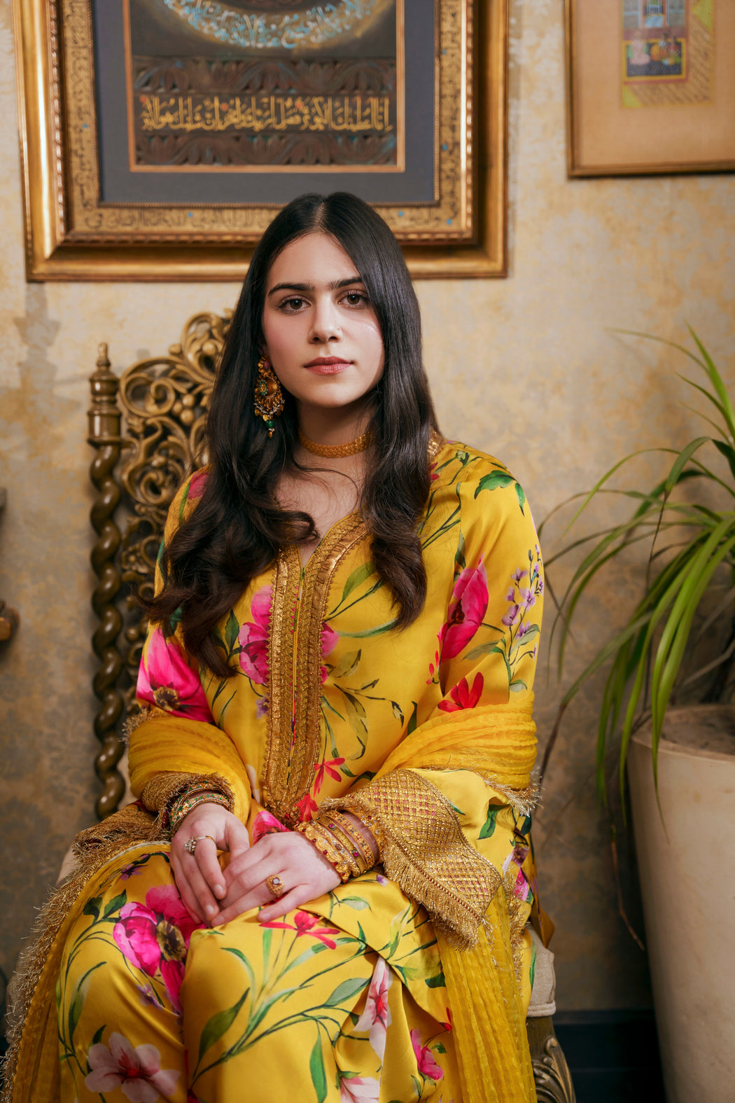 Nilofer Shahid | Saheliyan | Aaiza - Luxury Dress - available at Maria Faisal in UK and USA.