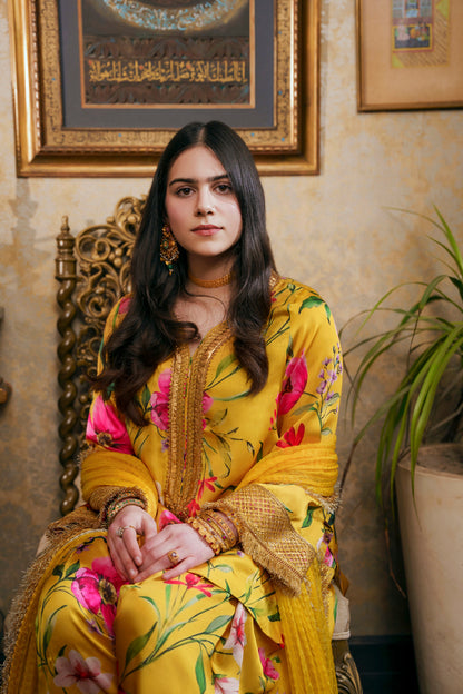 Nilofer Shahid | Saheliyan | Aaiza - Luxury Dress - available at Maria Faisal in UK and USA.