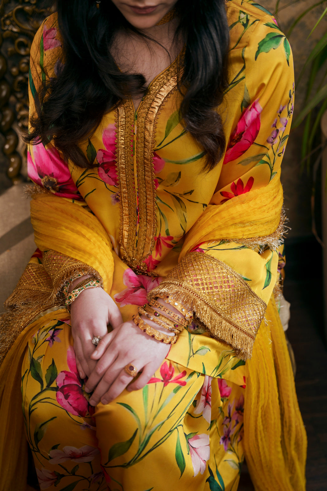 Nilofer Shahid | Saheliyan | Aaiza - Luxury Dress - available at Maria Faisal in UK and USA.
