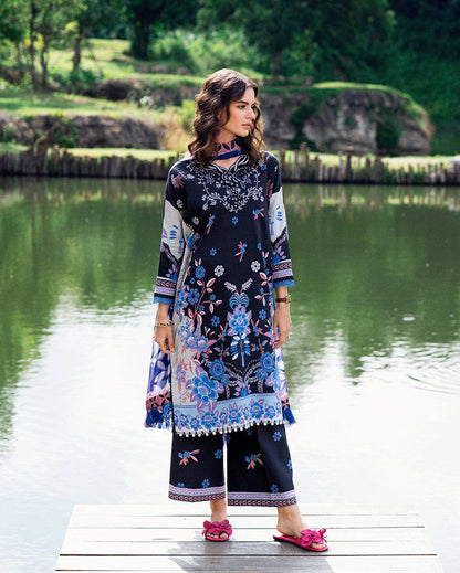 Roheenaz | Garden Veal Printed Lawn 25 |BlackBerry Frost by Maria Faisal - Registered Vendor of : Roheenaz - type : Ladies Clothes - 100% original wedding dresses