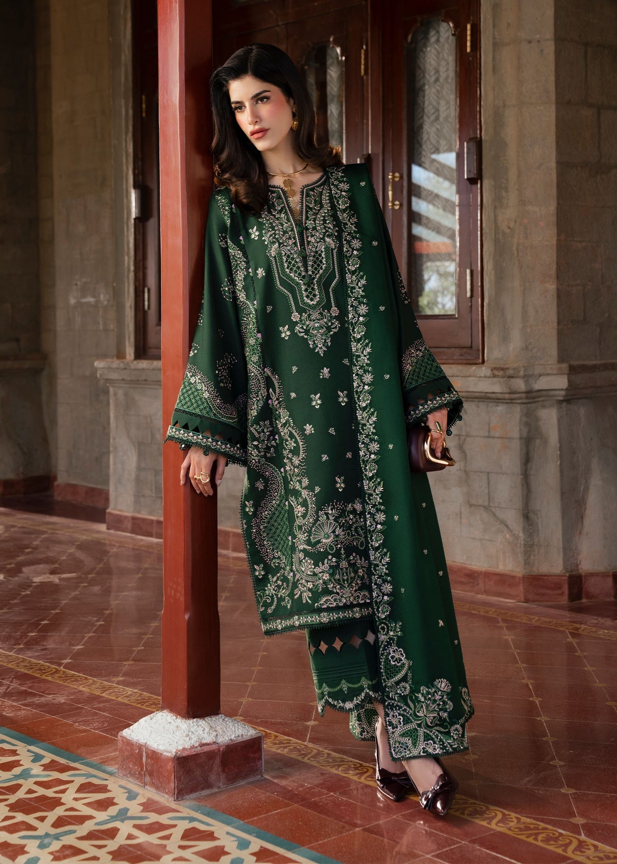 Mina – authentic Pakistani dress from the Gulana Winter 25 collection for women in the UK