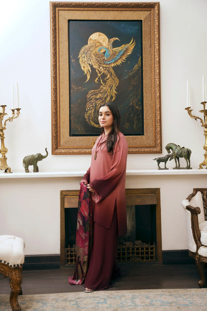 Nilofer Shahid | Saheliyan | Fizza - Luxury Dress - available at Maria Faisal in UK and USA.