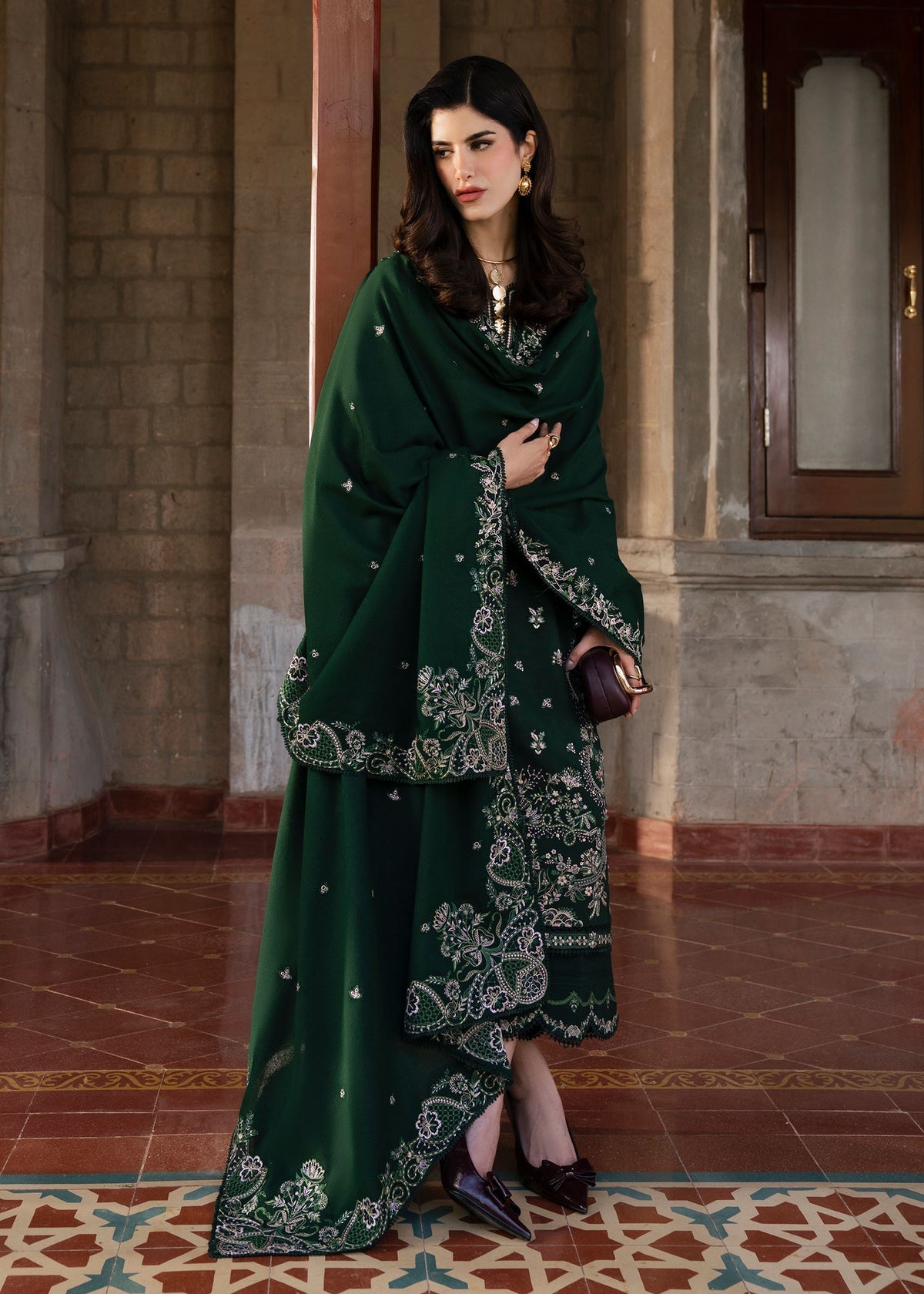 Mina – authentic Pakistani dress from the Gulana Winter 25 collection for women in the UK