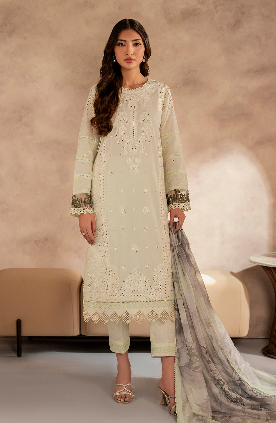 Zarif | Summer Lawn 25 | UNST-LWN-08 ROOHAL by Maria Faisal - Registered Vendor of : Zarif - type : Ladies Clothes - 100% original wedding dresses
