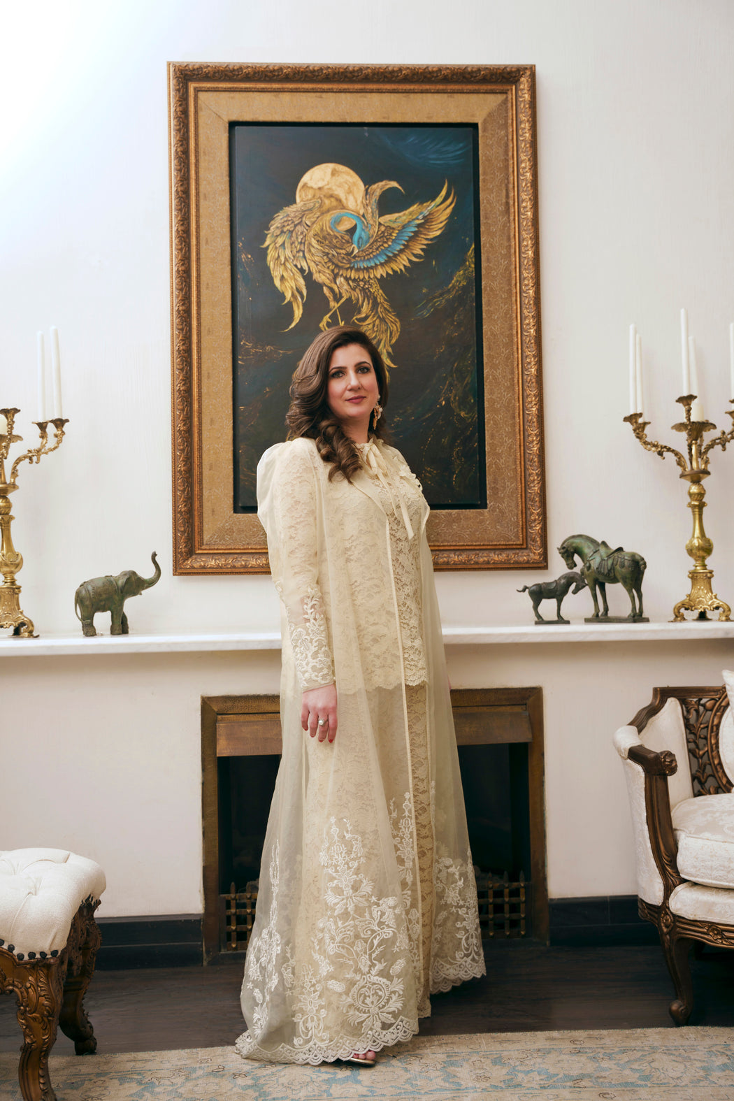 Nilofer Shahid | Saheliyan | Areej - Luxury Dress - available at Maria Faisal in UK and USA.