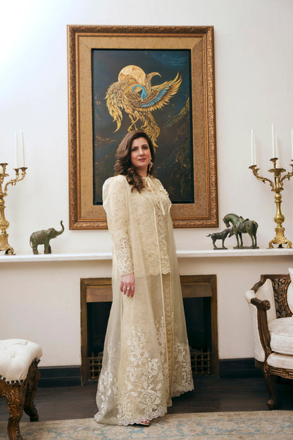 Nilofer Shahid | Saheliyan | Areej - Luxury Dress - available at Maria Faisal in UK and USA.