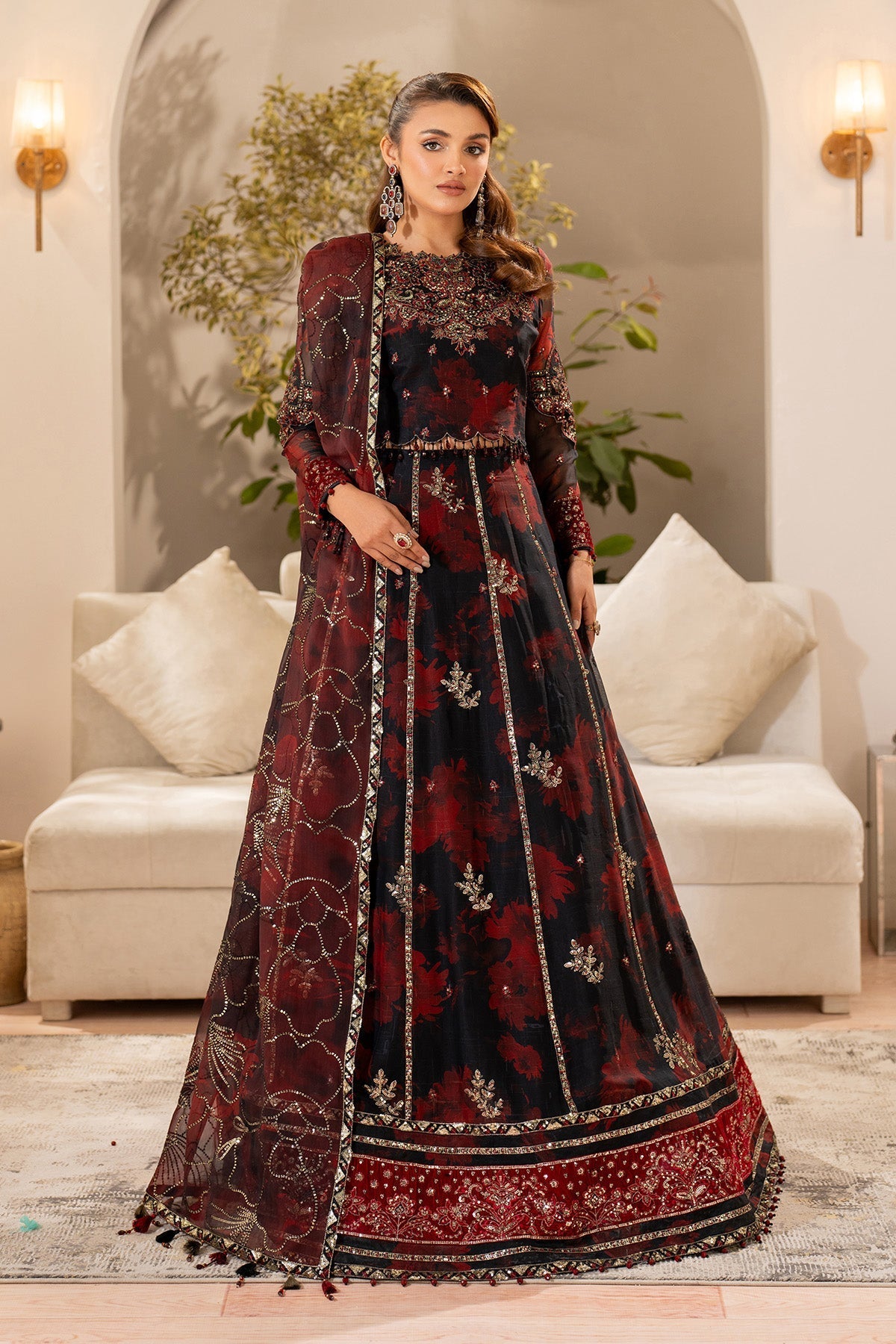 Alizeh | Fleur Chiffon |  AF-CH-2191-Talia - Ladies Clothes - Maria Faisal