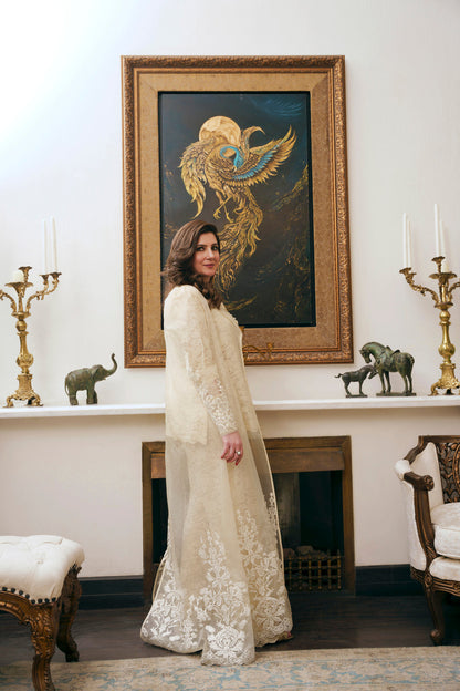 Nilofer Shahid | Saheliyan | Areej - Luxury Dress - available at Maria Faisal in UK and USA.