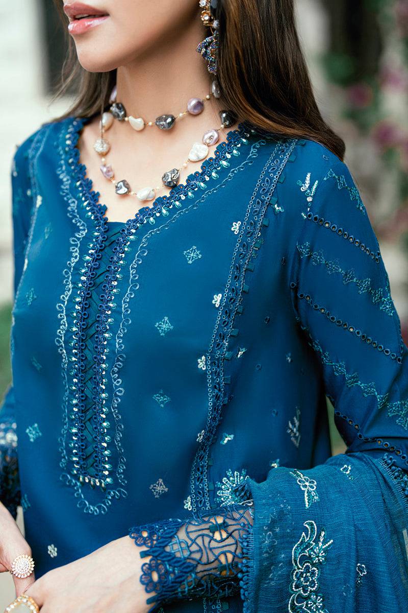 Qalamkar | Luxury Lawn Eid Edit | SB-11 Noray by Maria Faisal - Registered Vendor of : Qalamkar - type : Ladies Clothes - 100% original wedding dresses