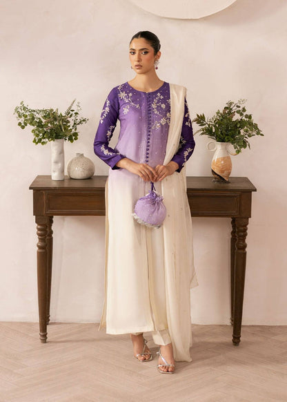 Dastoor | Rania Luxury Pret 25 | Purple Ombre by Maria Faisal - Registered Vendor of : Dastoor - type : Ladies Clothes - 100% original wedding dresses