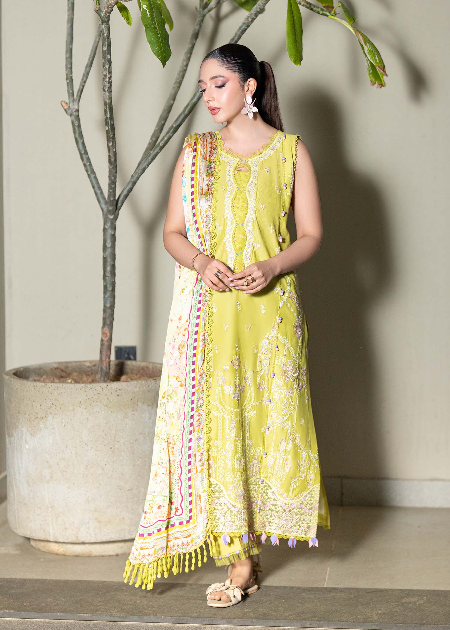 Kanwal Malik | Mira Summer Lawn 26 | Ilyra - Luxury Dress - available at Maria Faisal in UK and USA.