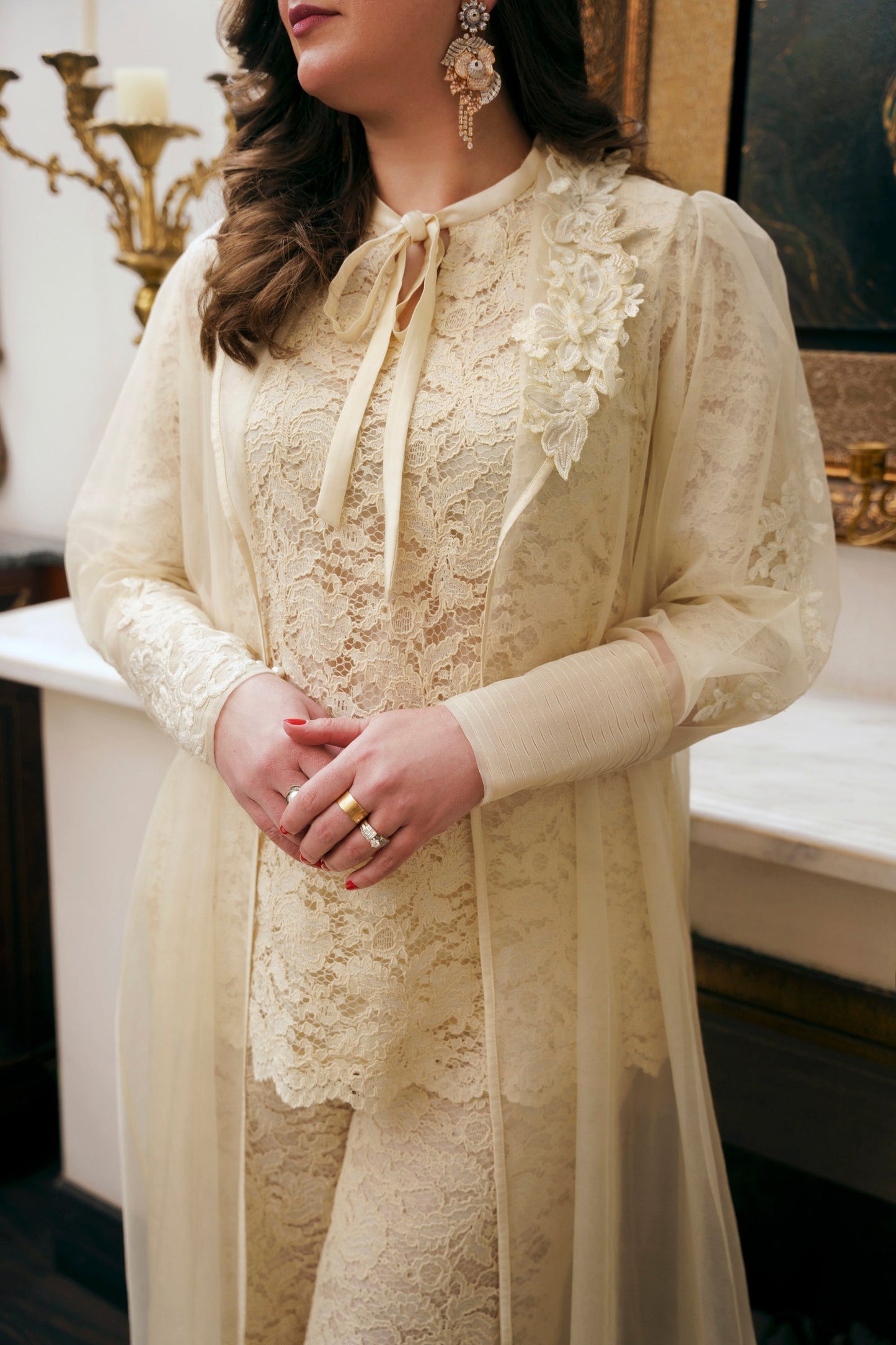 Nilofer Shahid | Saheliyan | Areej - Luxury Dress - available at Maria Faisal in UK and USA.
