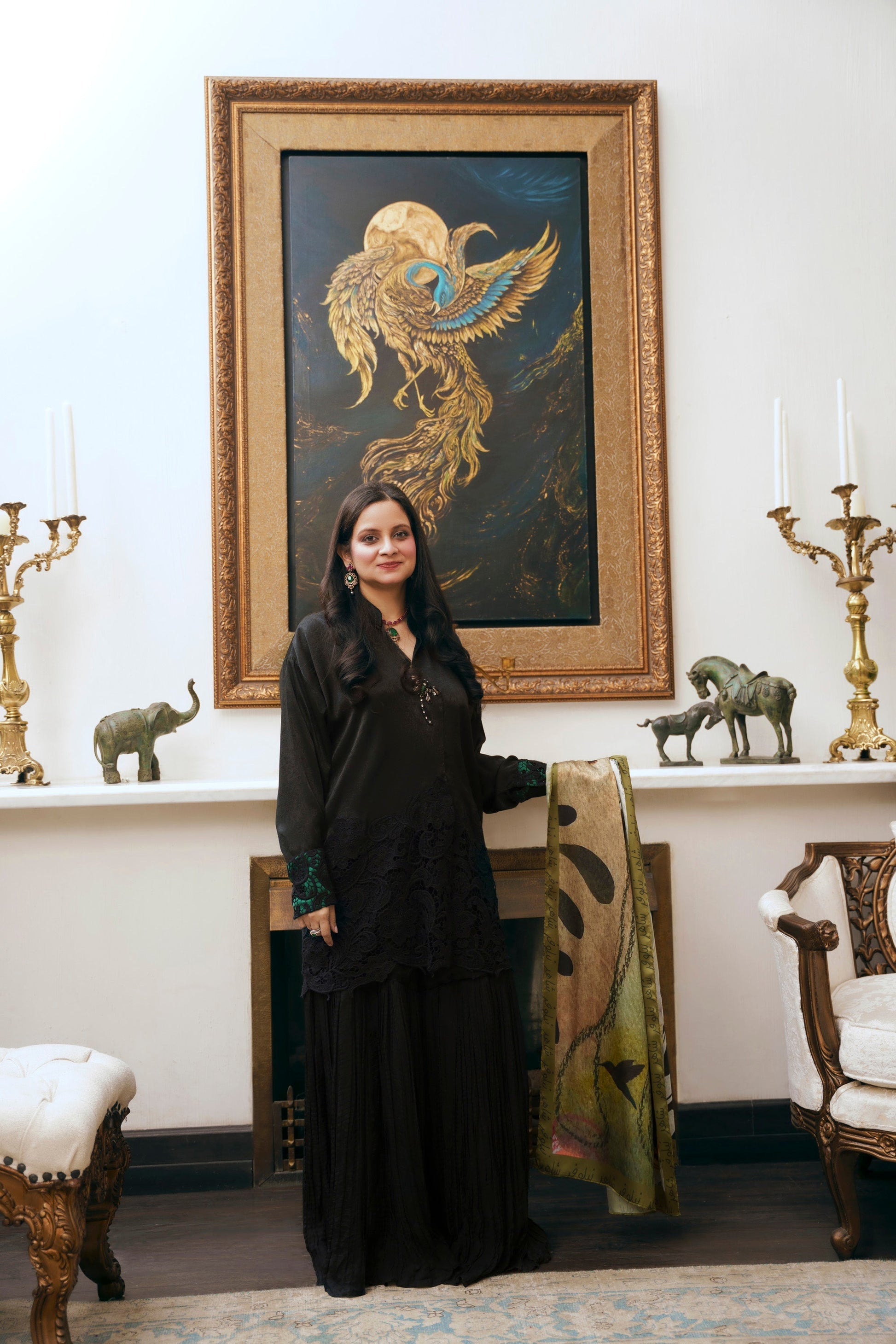 Nilofer Shahid | Saheliyan | Afia - Luxury Dress - available at Maria Faisal in UK and USA.