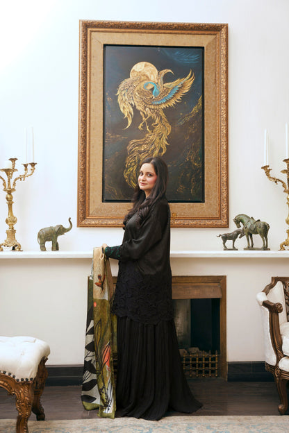 Nilofer Shahid | Saheliyan | Afia - Luxury Dress - available at Maria Faisal in UK and USA.