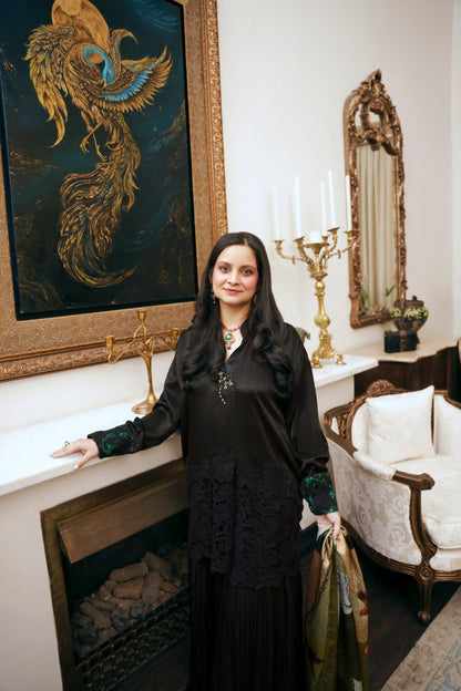 Nilofer Shahid | Saheliyan | Afia - Luxury Dress - available at Maria Faisal in UK and USA.
