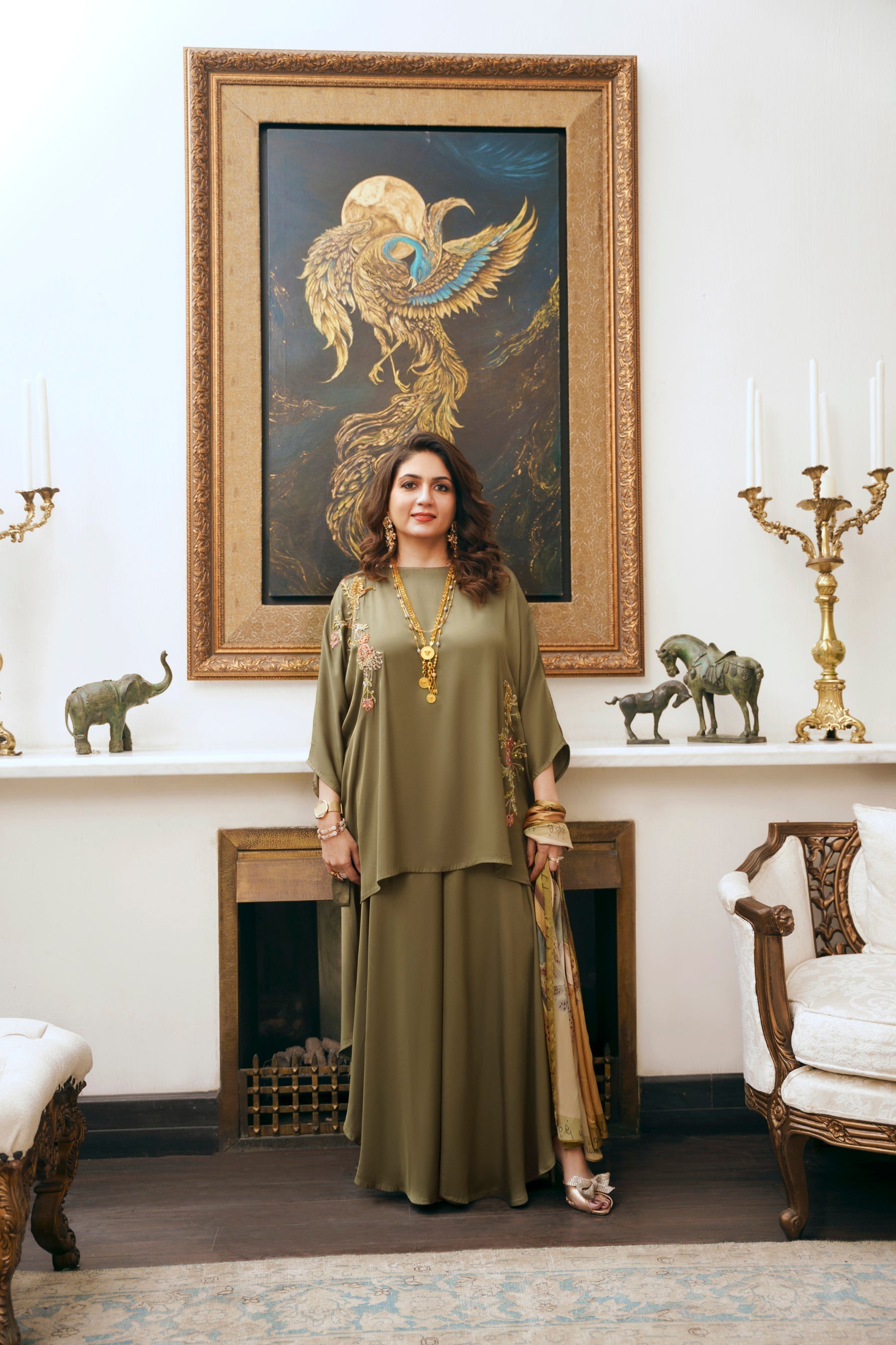 Nilofer Shahid | Saheliyan | Eshan - Luxury Dress - available at Maria Faisal in UK and USA.