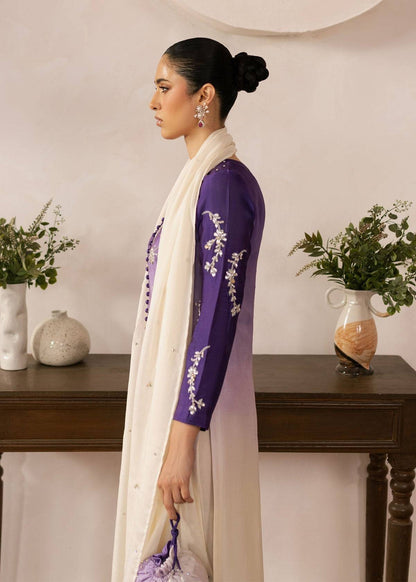 Dastoor | Rania Luxury Pret 25 | Purple Ombre by Maria Faisal - Registered Vendor of : Dastoor - type : Ladies Clothes - 100% original wedding dresses