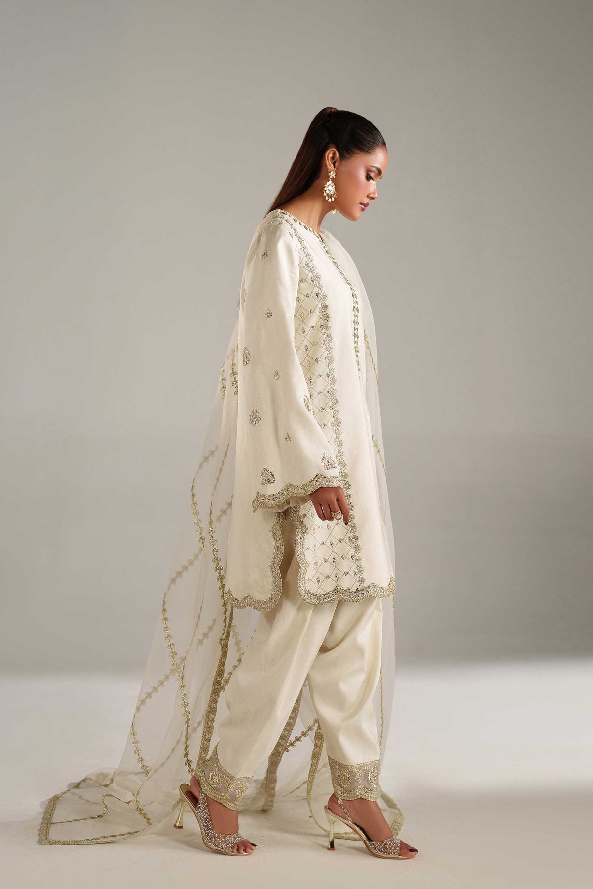 Akbar Aslam | Formal Pret | Ruqai - Formal Dress - available at Maria Faisal in UK and USA.