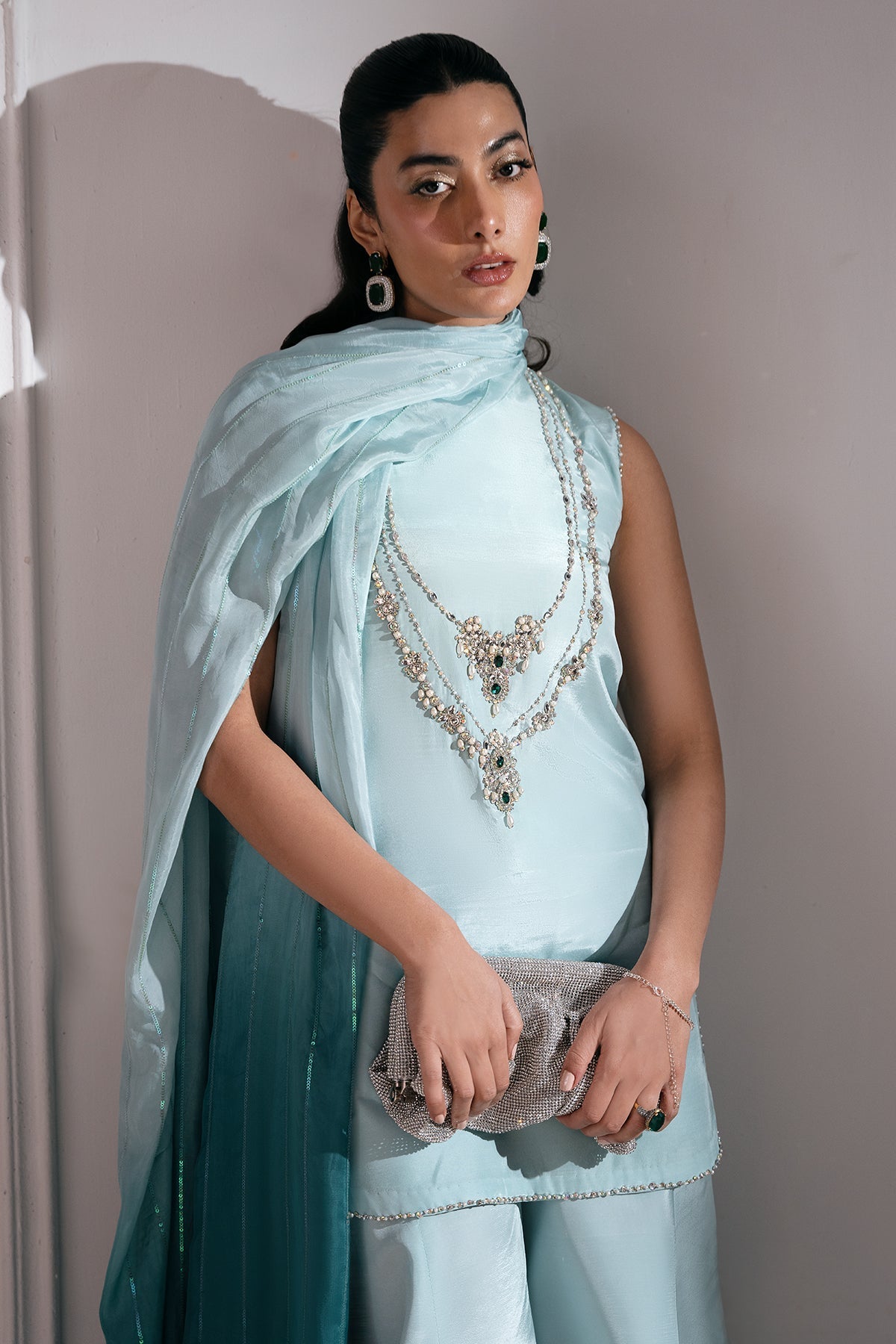 Mina Kashif | Emilie Formals | Ariana - Formal Dress - available at Maria Faisal in UK and USA.
