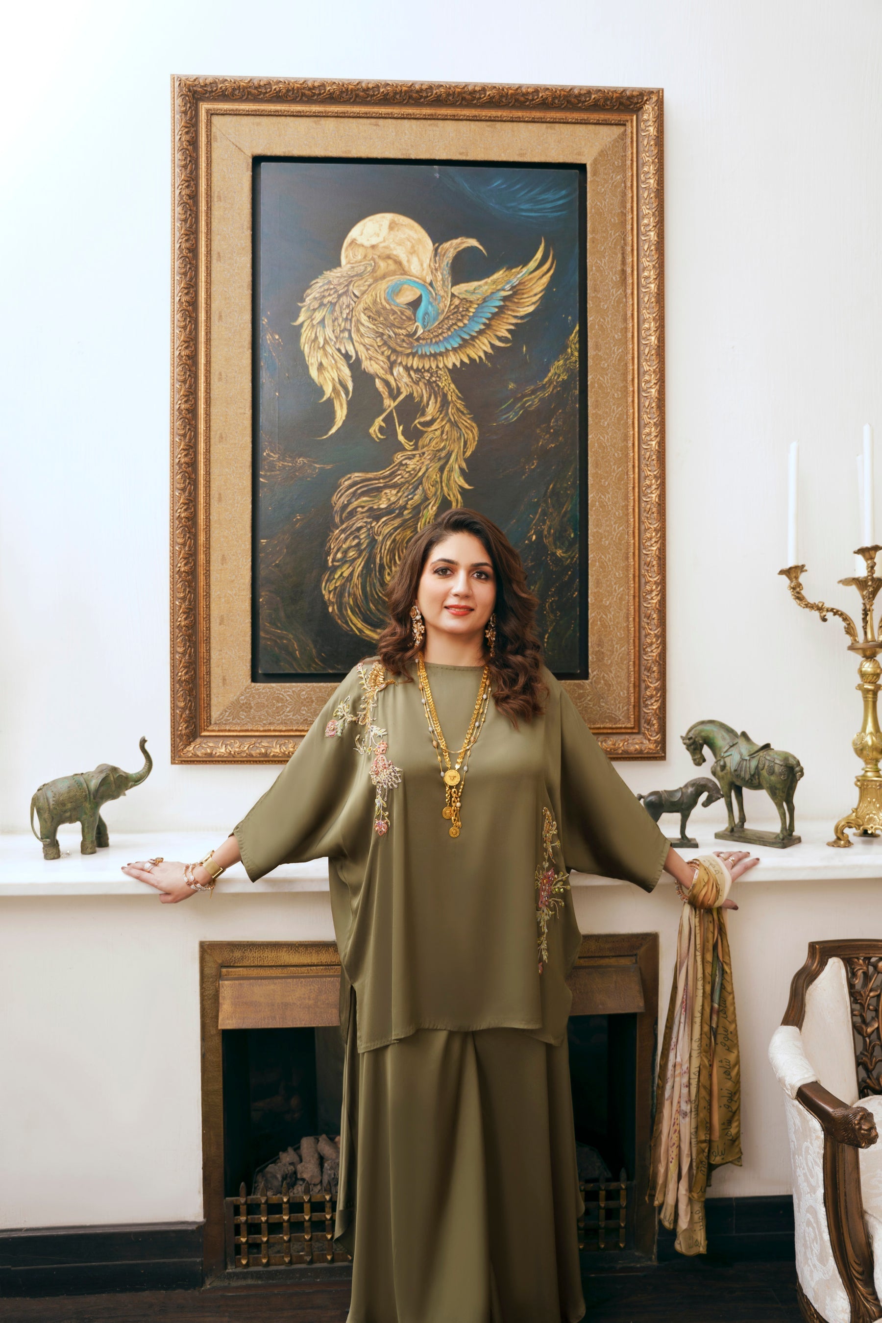 Nilofer Shahid | Saheliyan | Eshan - Luxury Dress - available at Maria Faisal in UK and USA.