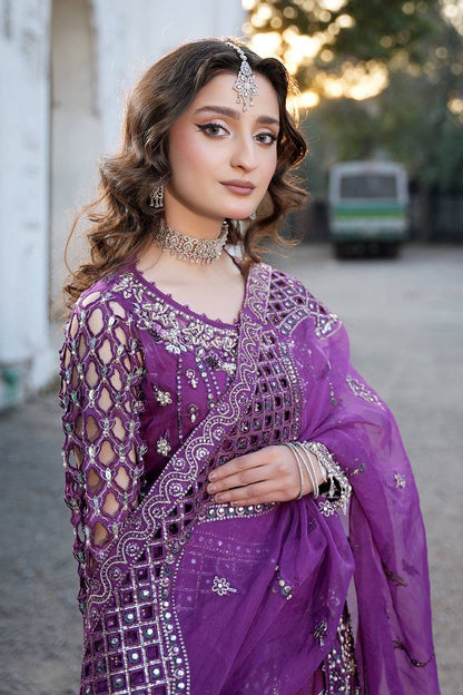 Maryams | Zeenat Luxury Formals | Crimson Bloom - Z-02 by Maria Faisal - Registered Vendor of : Maryams - type : Ladies Clothes - 100% original wedding dresses