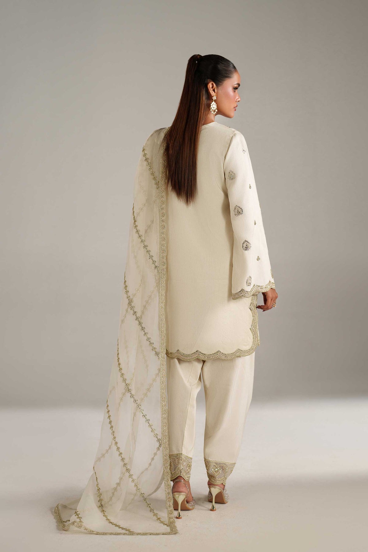 Akbar Aslam | Formal Pret | Ruqai - Formal Dress - available at Maria Faisal in UK and USA.