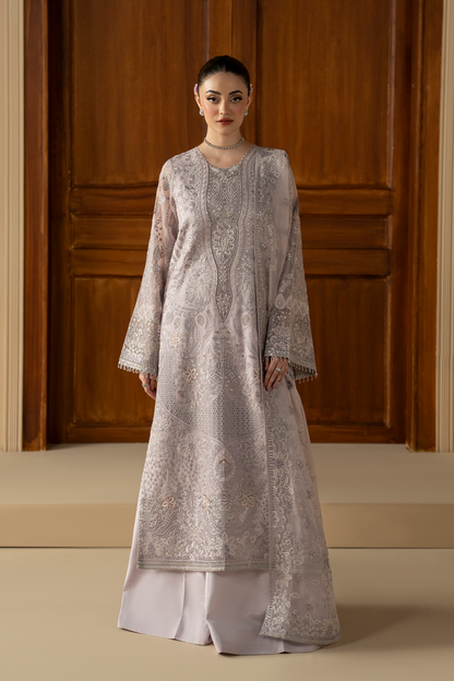 Lavish Premium | Purkashish Formals | Lilac Mist - Formal Dress - available at Maria Faisal in UK and USA.