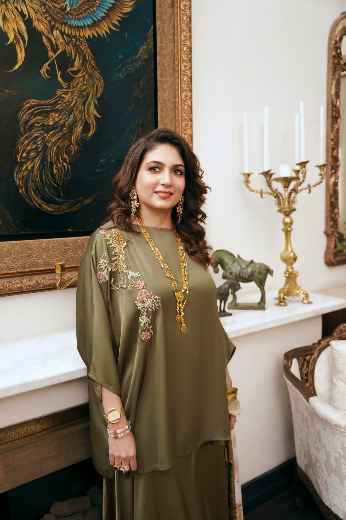 Nilofer Shahid | Saheliyan | Eshan - Luxury Dress - available at Maria Faisal in UK and USA.