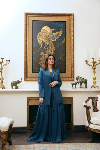 Nilofer Shahid | Saheliyan | Maha - Luxury Dress - available at Maria Faisal in UK and USA.