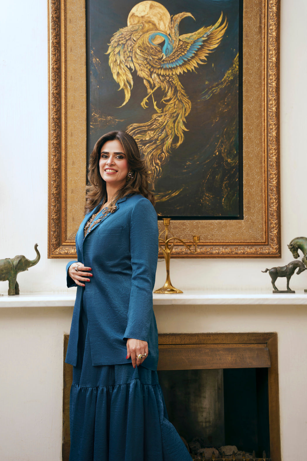 Nilofer Shahid | Saheliyan | Maha - Luxury Dress - available at Maria Faisal in UK and USA.