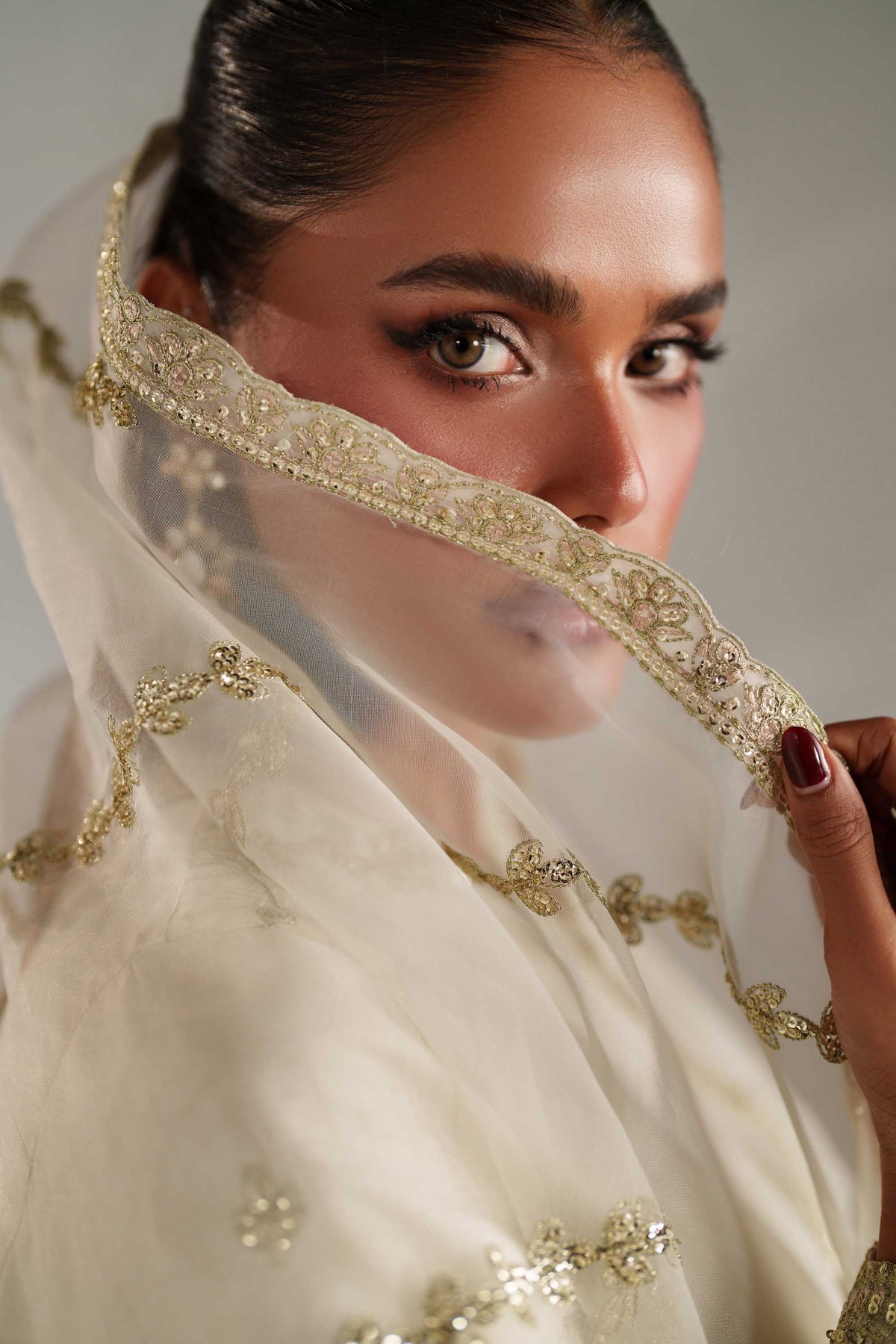 Akbar Aslam | Formal Pret | Ruqai - Formal Dress - available at Maria Faisal in UK and USA.