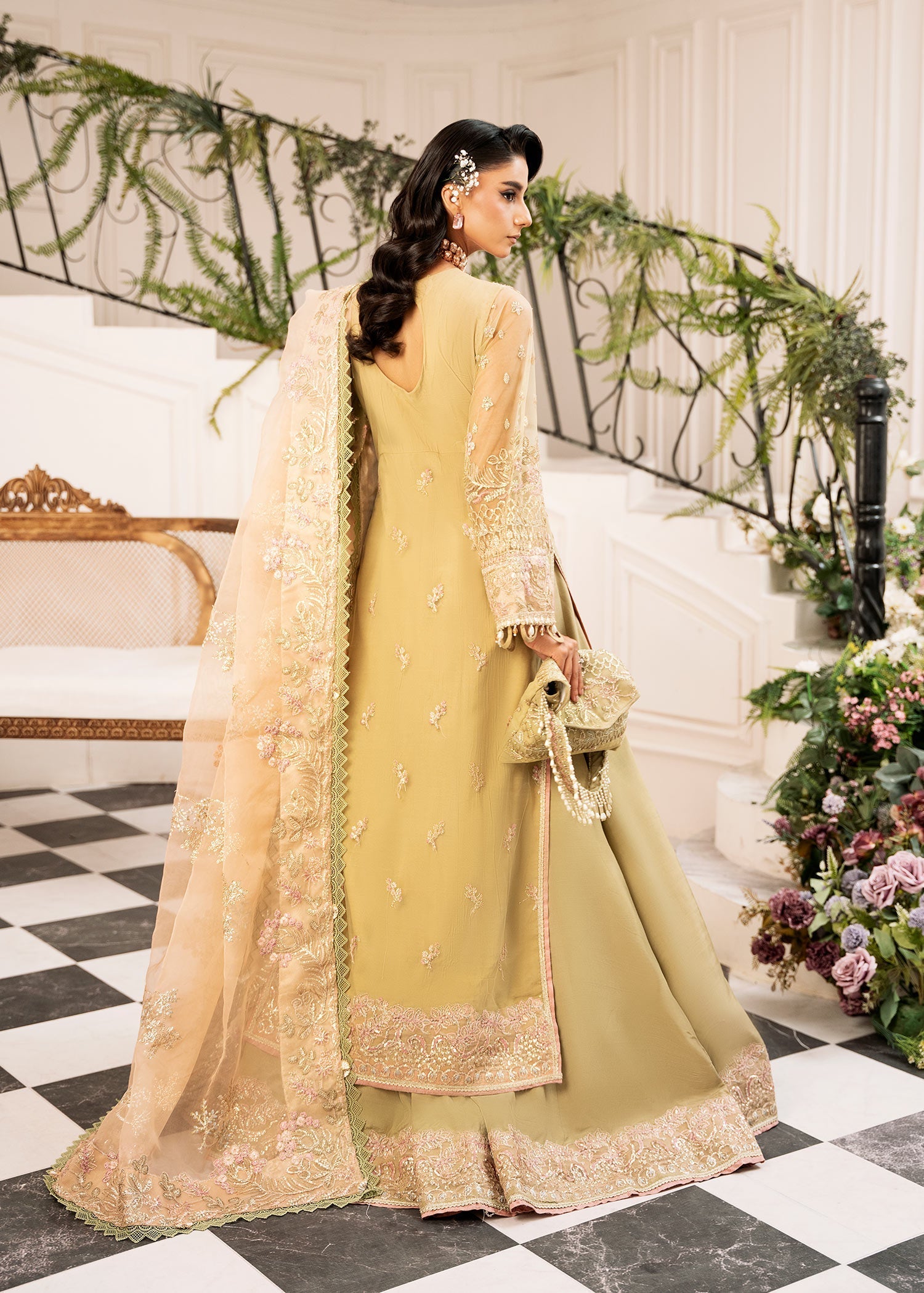 Inayat | Festive Formals | BREWING-MATCHA - Ladies Clothes - Maria Faisal
