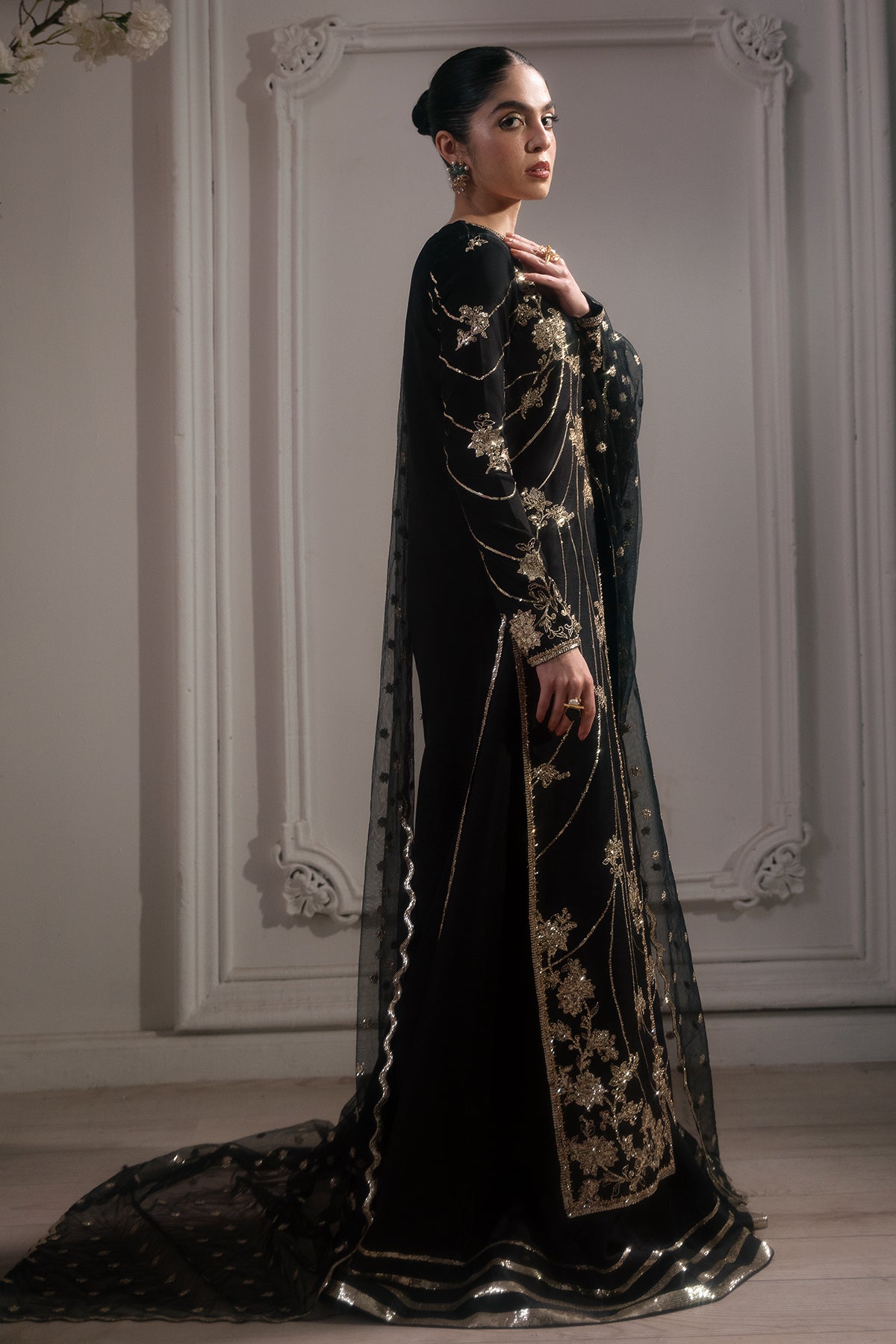 Mina Kashif | Emilie Formals | Gladious - Formal Dress - available at Maria Faisal in UK and USA.