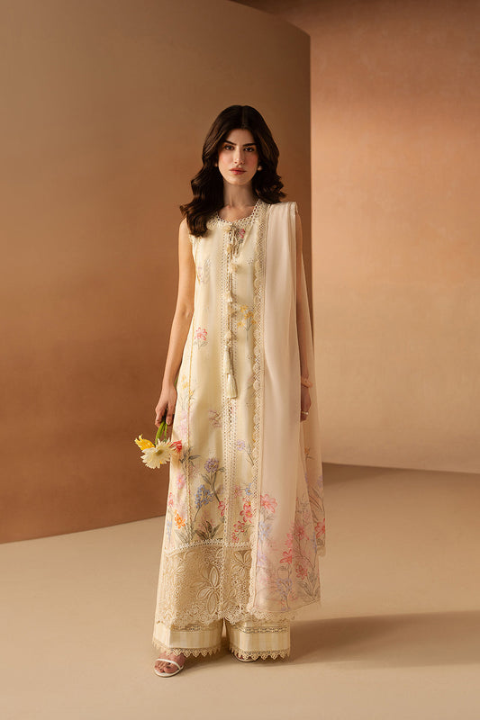 Afrozeh | The Haze 26 | Hazelen Yellow - Luxury Dress - available at Maria Faisal in UK and USA.