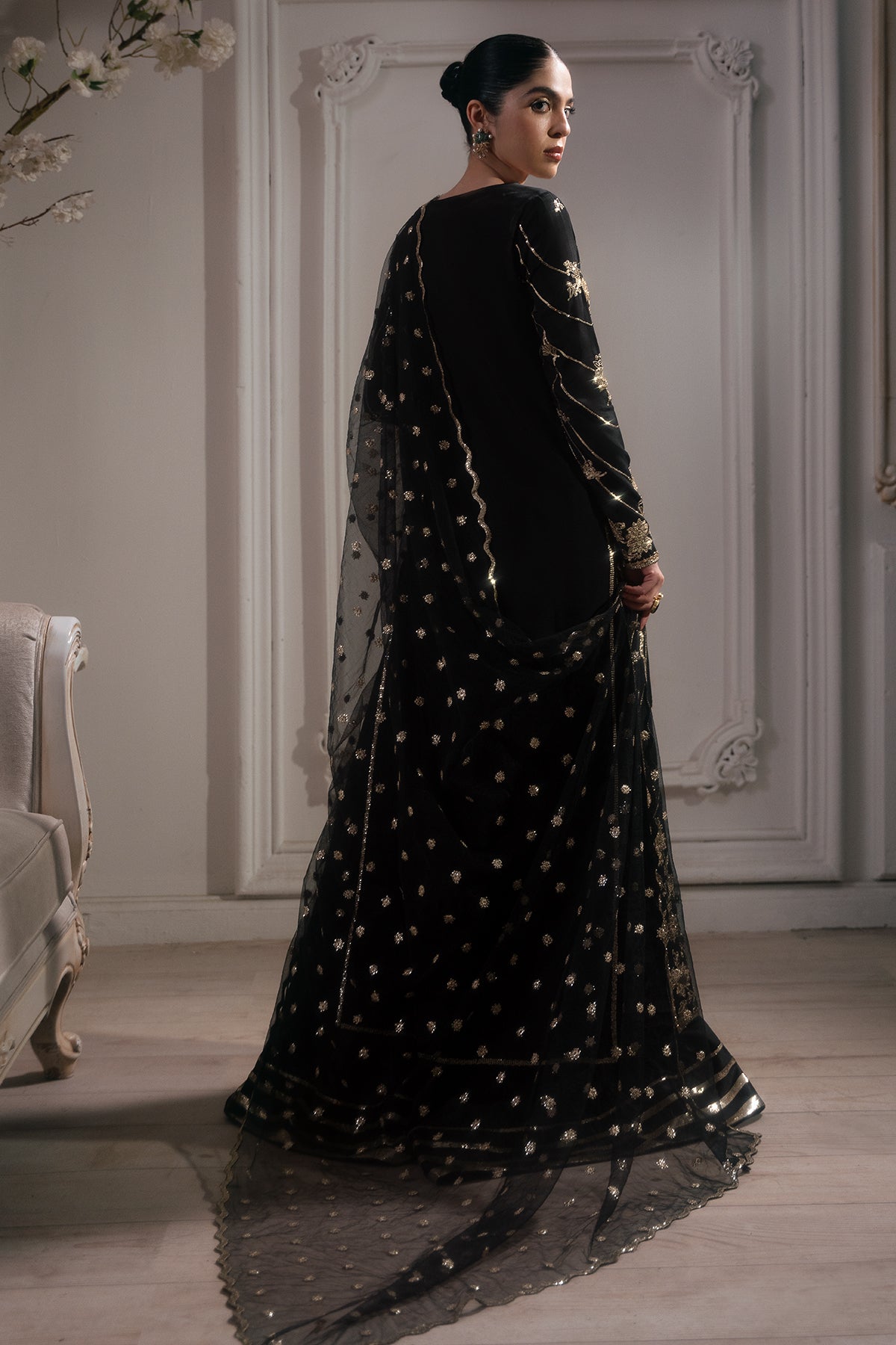 Mina Kashif | Emilie Formals | Gladious - Formal Dress - available at Maria Faisal in UK and USA.