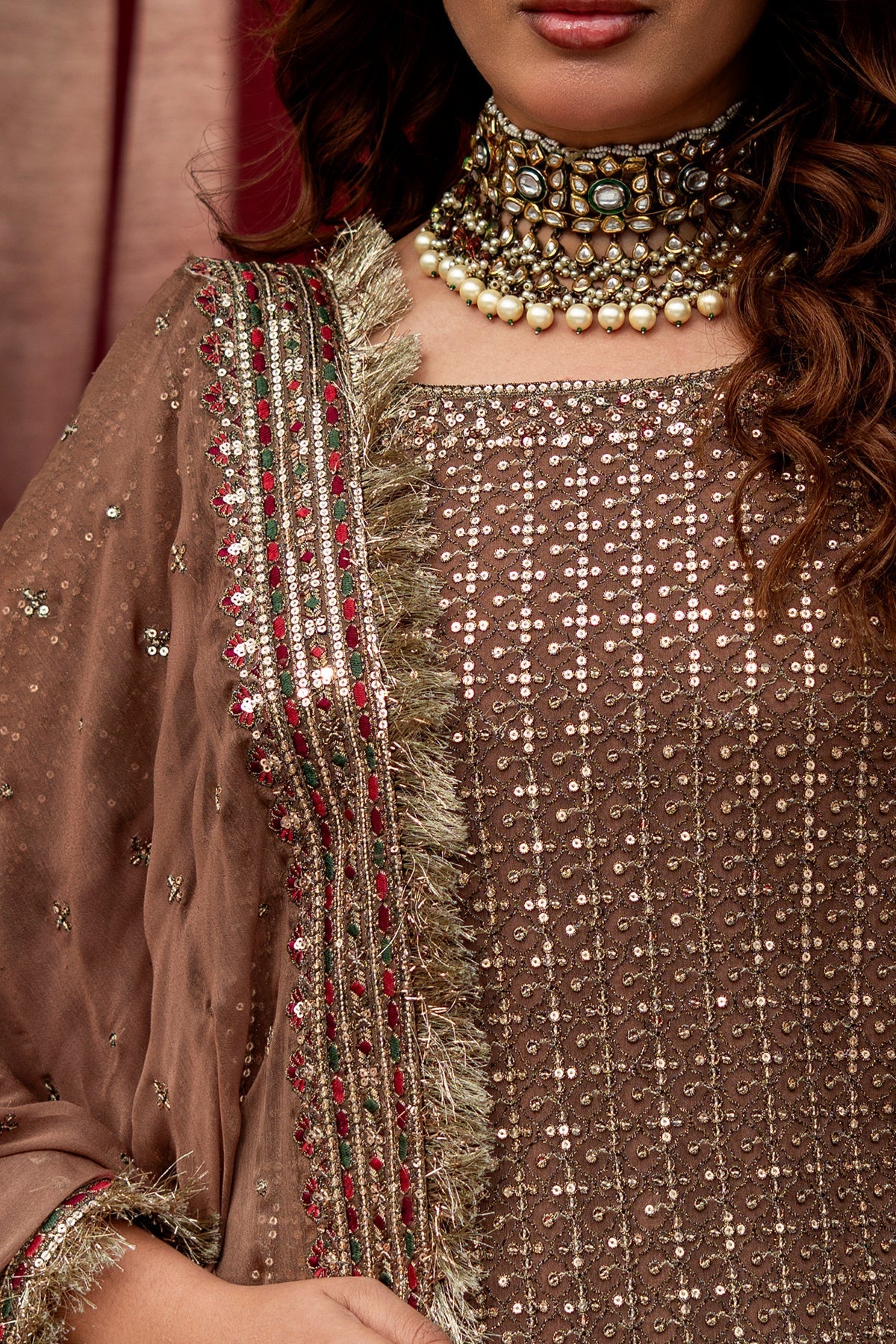 Charizma | Festive Pret  | CMA-6-221 - Dress - available at Maria Faisal in UK and USA.