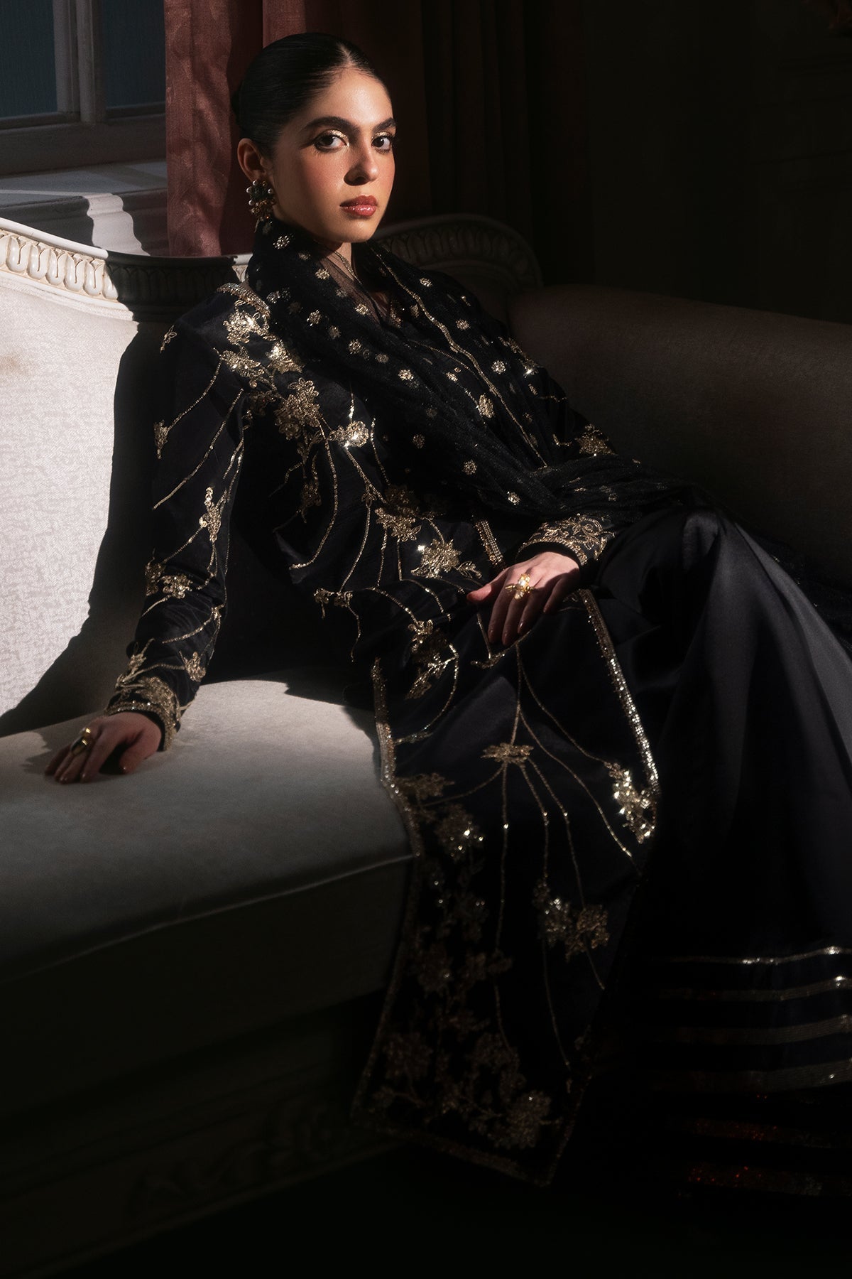 Mina Kashif | Emilie Formals | Gladious - Formal Dress - available at Maria Faisal in UK and USA.