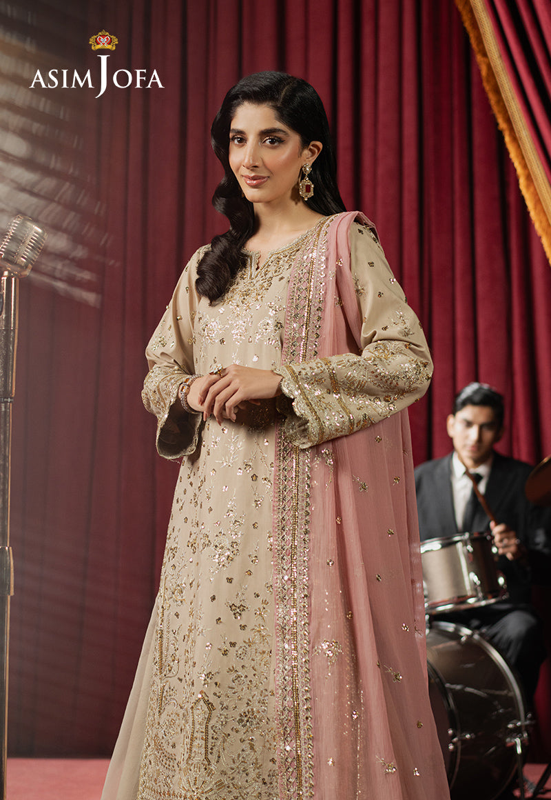 Asim Jofa | Premium Festive | AJPF-24 - Designer Dress with Intricate embroidery and embellishments. Shop elegent wedding dress at Maria Faisal.