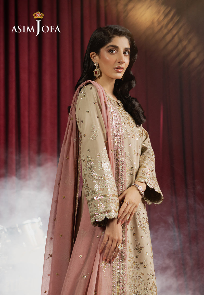 Asim Jofa | Premium Festive | AJPF-24 - Designer Dress with Intricate embroidery and embellishments. Shop elegent wedding dress at Maria Faisal.