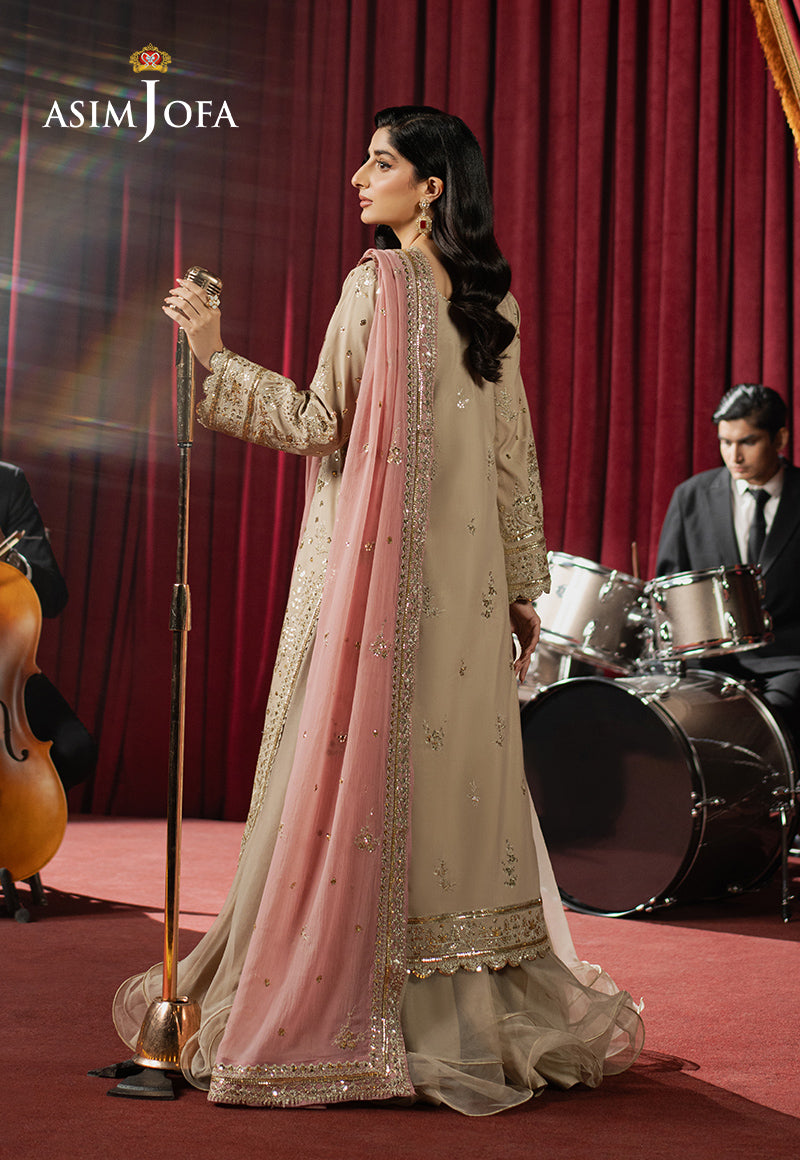 Asim Jofa | Premium Festive | AJPF-24 - Designer Dress with Intricate embroidery and embellishments. Shop elegent wedding dress at Maria Faisal.