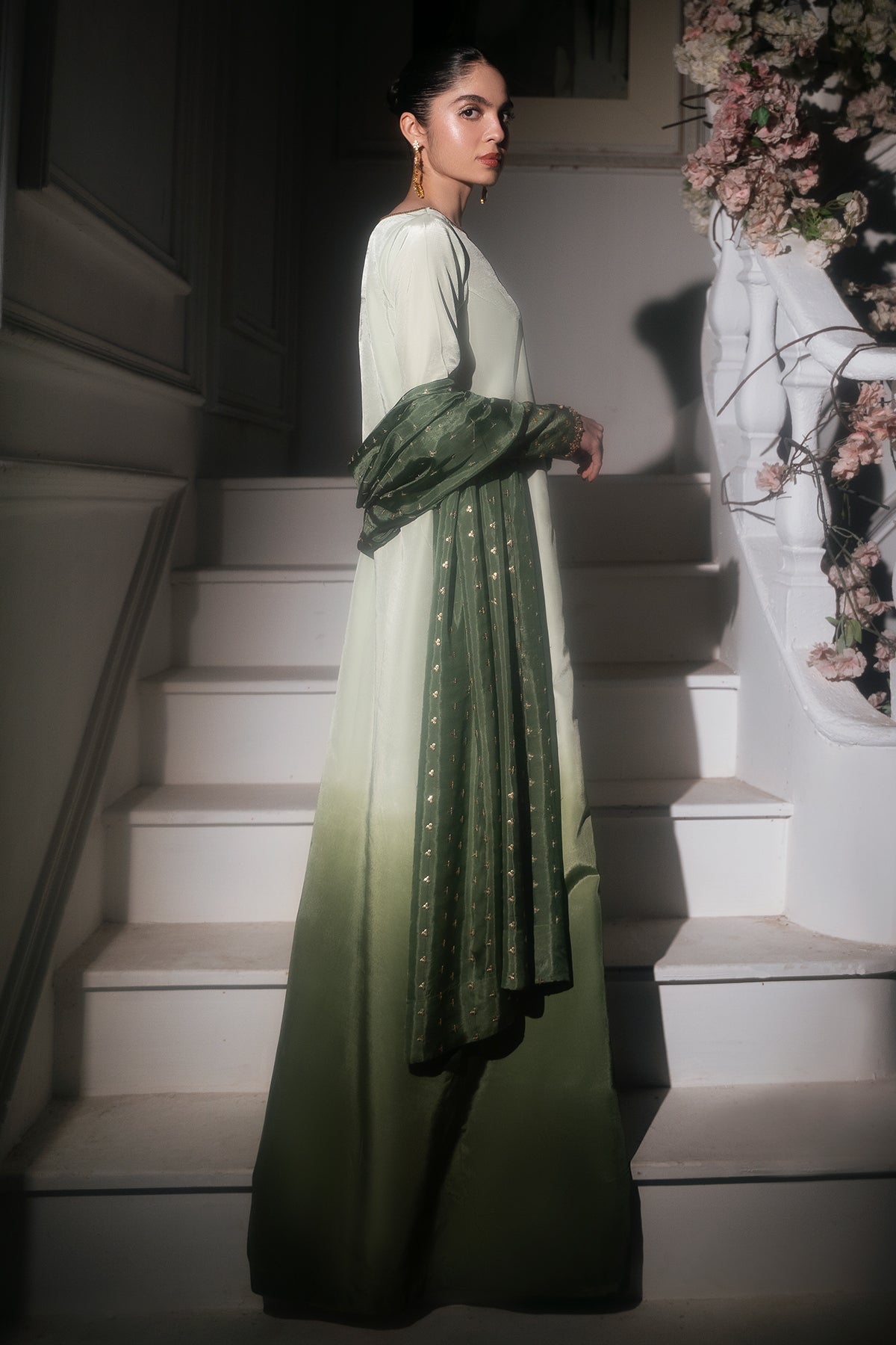 Mina Kashif | Emilie Formals | Floret - Formal Dress - available at Maria Faisal in UK and USA.
