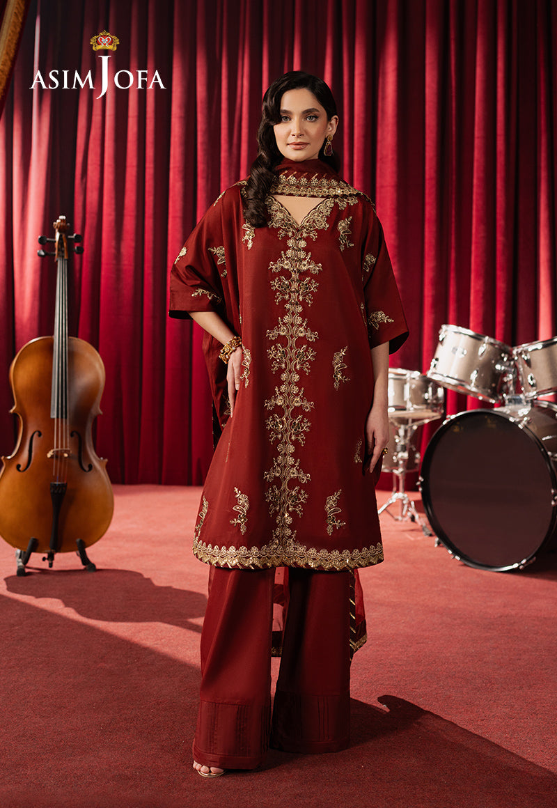 Asim Jofa | Premium Festive | AJPF-12 - Designer Dress with Intricate embroidery and embellishments. Shop elegent wedding dress at Maria Faisal.