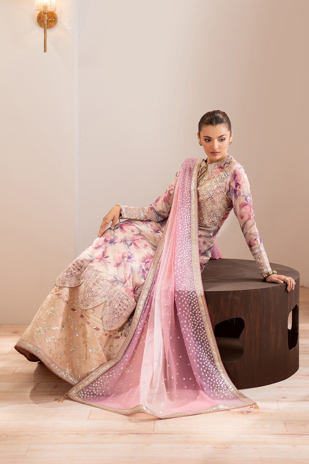 Alizeh | Fleur Chiffon |  AF-CH-2193-Dina - Ladies Clothes - Maria Faisal