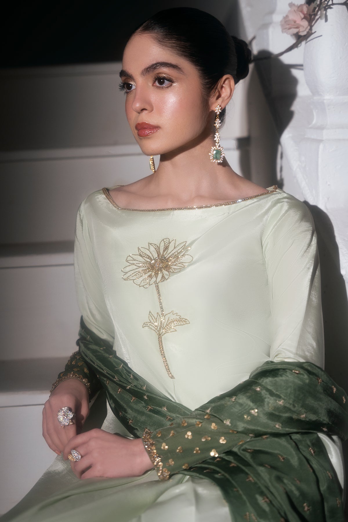 Mina Kashif | Emilie Formals | Floret - Formal Dress - available at Maria Faisal in UK and USA.