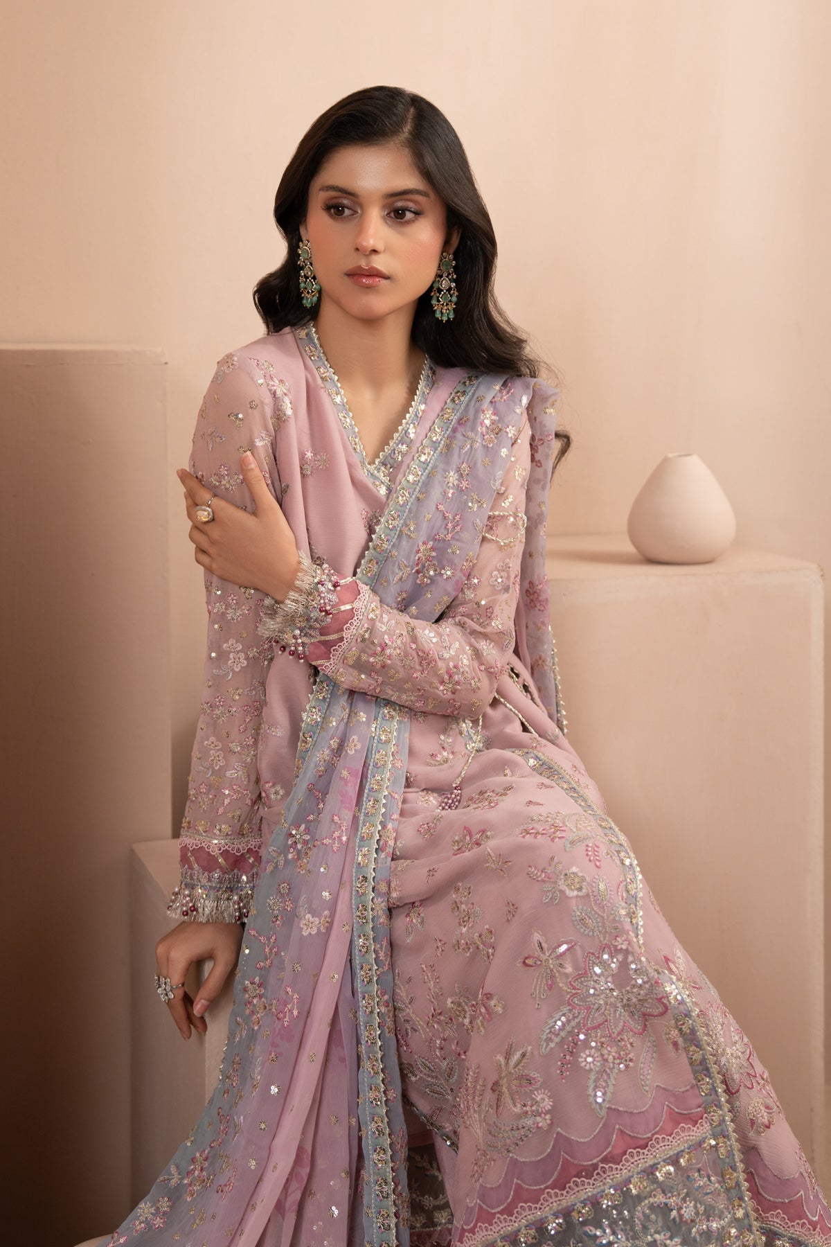 Xenia Formals | Zaeva Formals | FARIDA - Formal Dress - available at Maria Faisal in UK and USA.